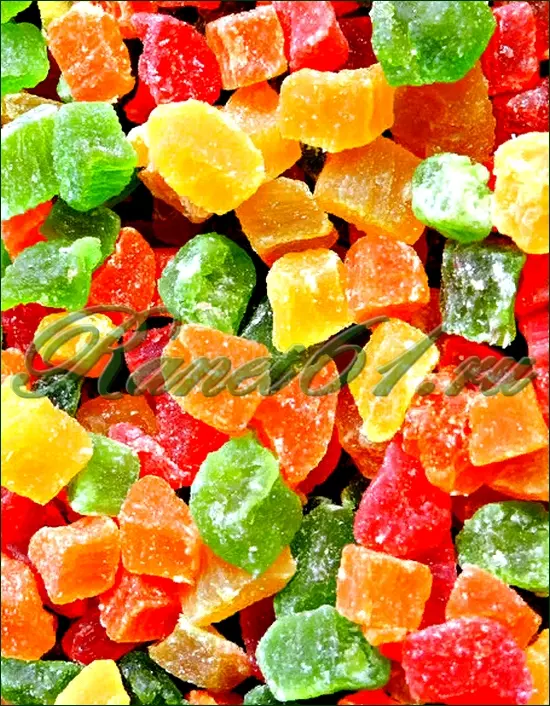 Ананас-кубики микс 8/10 (1кг)